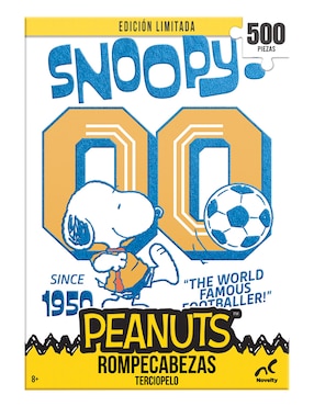 Rompecabezas Edición limitada Peanuts Futbol II aterciopelado Novelty 500 piezas