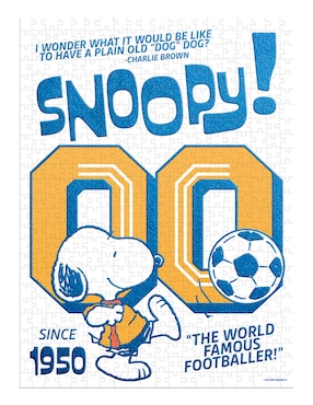 Rompecabezas Edición limitada Peanuts Futbol II aterciopelado Novelty 500 piezas