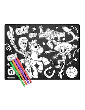 Rompecabezas Toy Story Aterciopelado para colorear Novelty 28 piezas