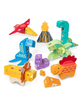 Blockables Dinosaurios Melissa & Doug juego recreativo 2 años