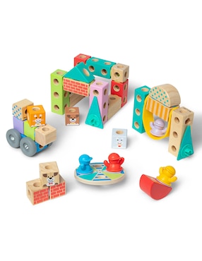 Blockables Town Playset Melissa & Doug juego recreativo + 2 años