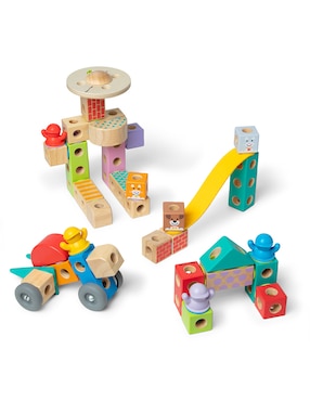 Blockables Town Playset Melissa & Doug juego recreativo + 2 años