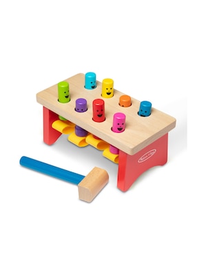 Banco de trabajo para martillar Melissa & Doug juego estimulación temprana + 2 años
