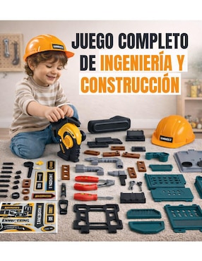 Mesa de Herramientas para Niños con Banco y Accesorios Magicamente juego de rol para niños