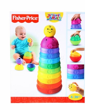 Tazas De Actividades Fisher Price juego didáctico infantil unisex