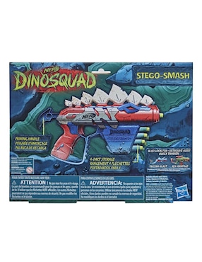 Pistola de dardos Nerf Dino Squad Stego-Smash