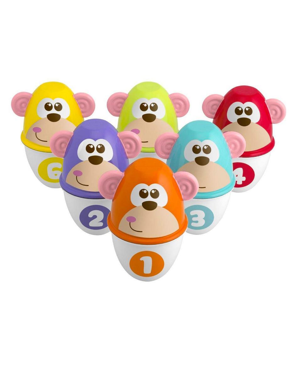 Set De Bolos Monkey Strike juego recreativo infantil unisex