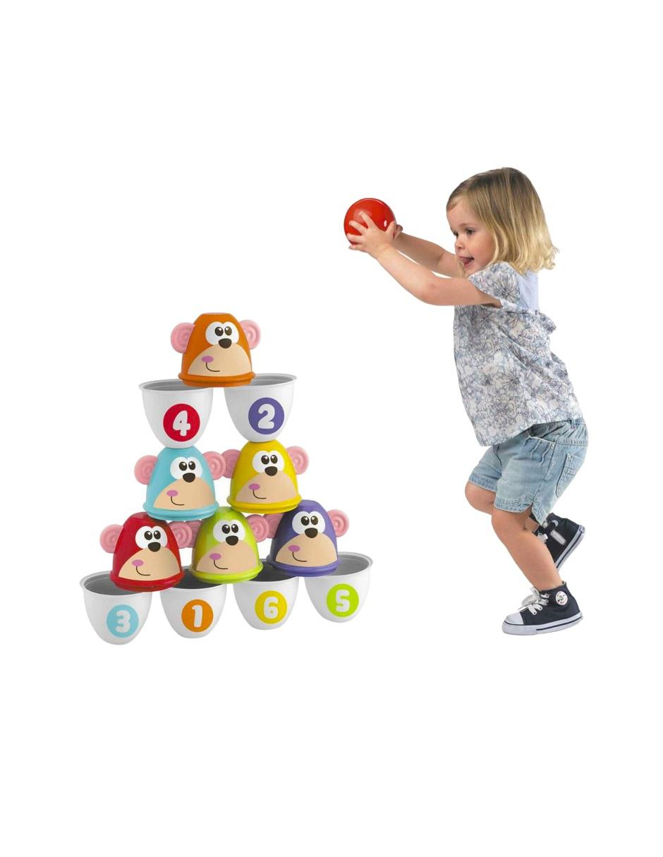Set De Bolos Monkey Strike juego recreativo infantil unisex 4