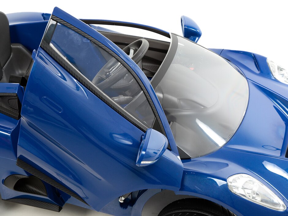 montable eléctrico prinsel jaguar 6 volts azul