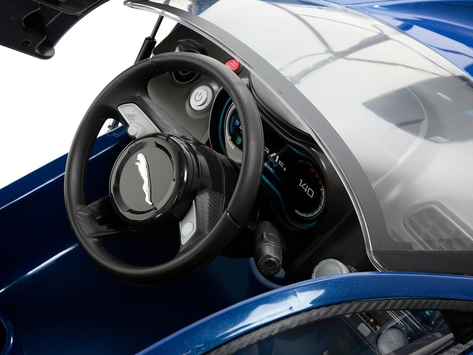 montable eléctrico prinsel jaguar 6 volts azul