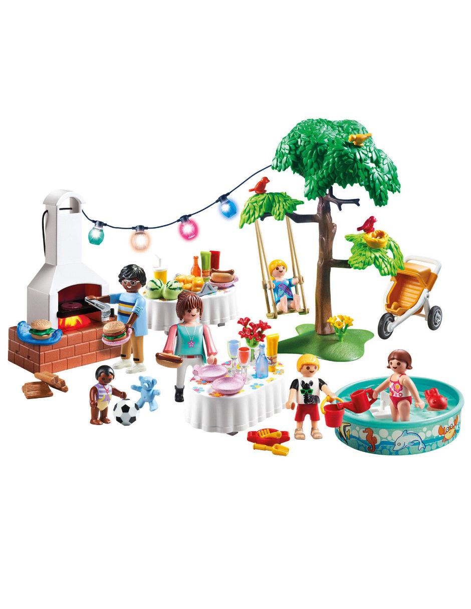 playmobil fiesta en el jardin