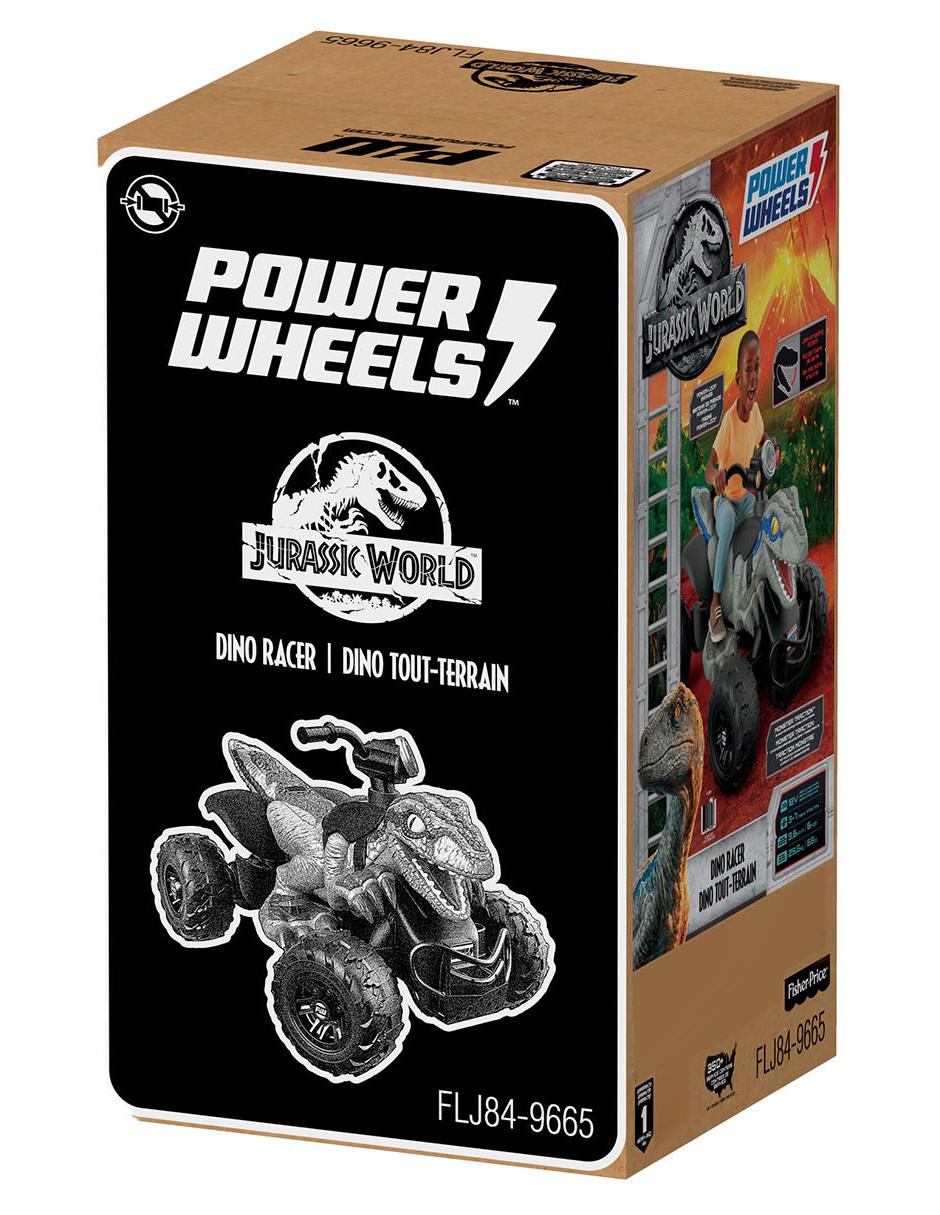 montable dino racer power wheels jurassic world flj84