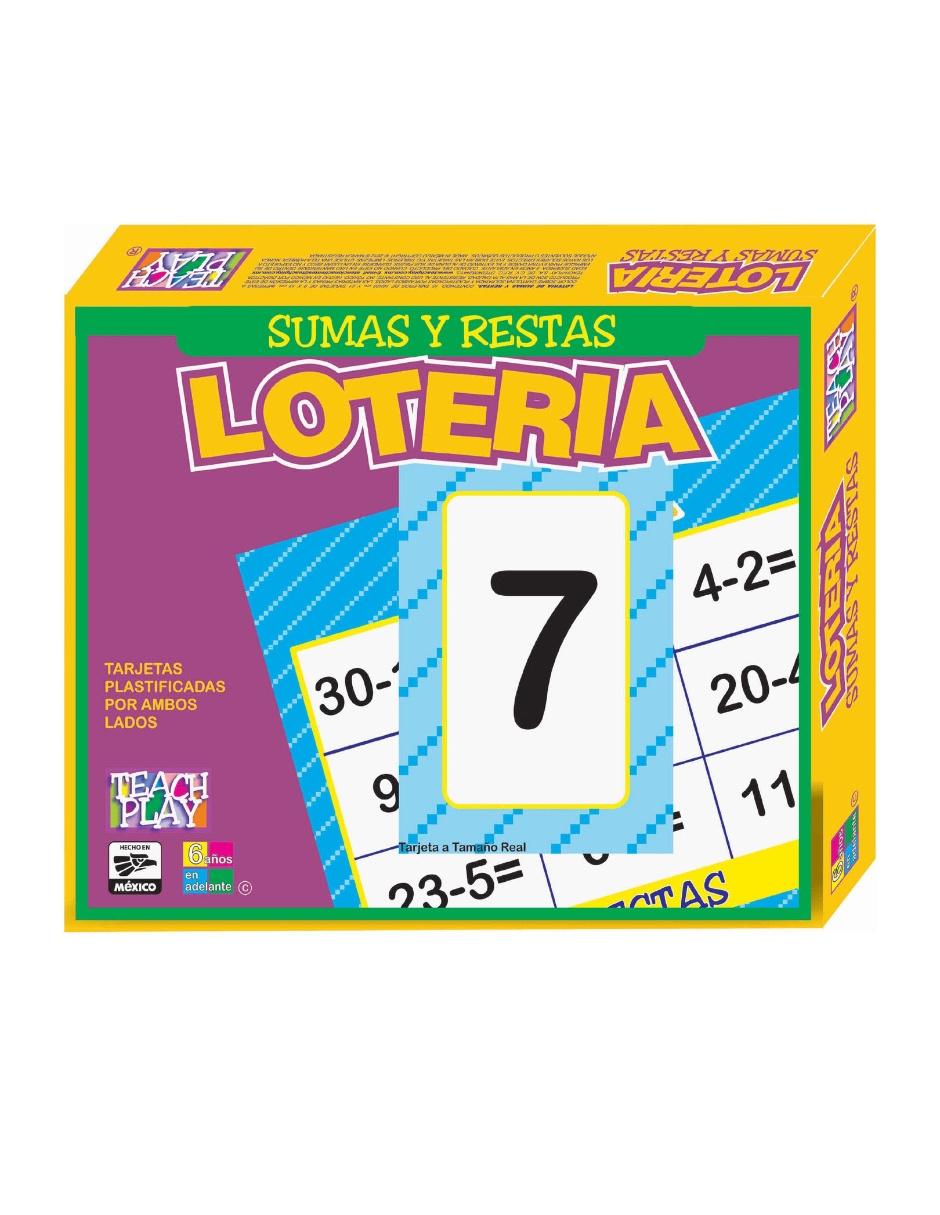 Lotería Sumas y Restas 1