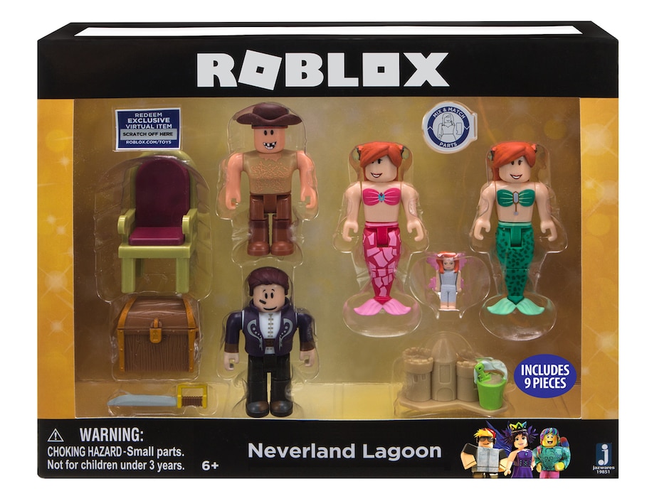 Set De Figuras Neverland Lagoon Jazwares Roblox En Liverpool - tarjeta codigos de juguetes de roblox