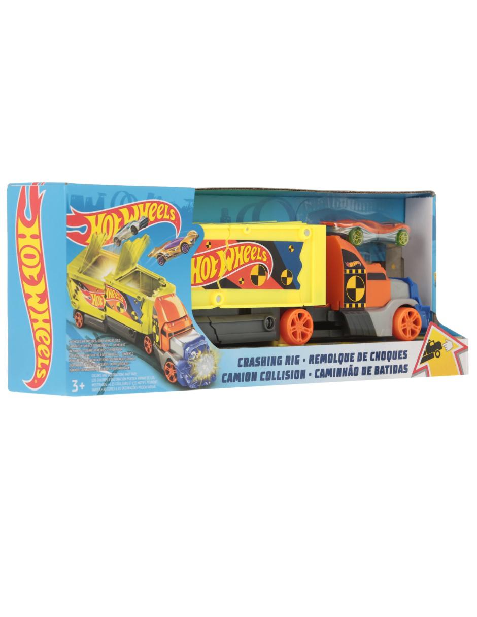 autopista hot wheels turbina de choque