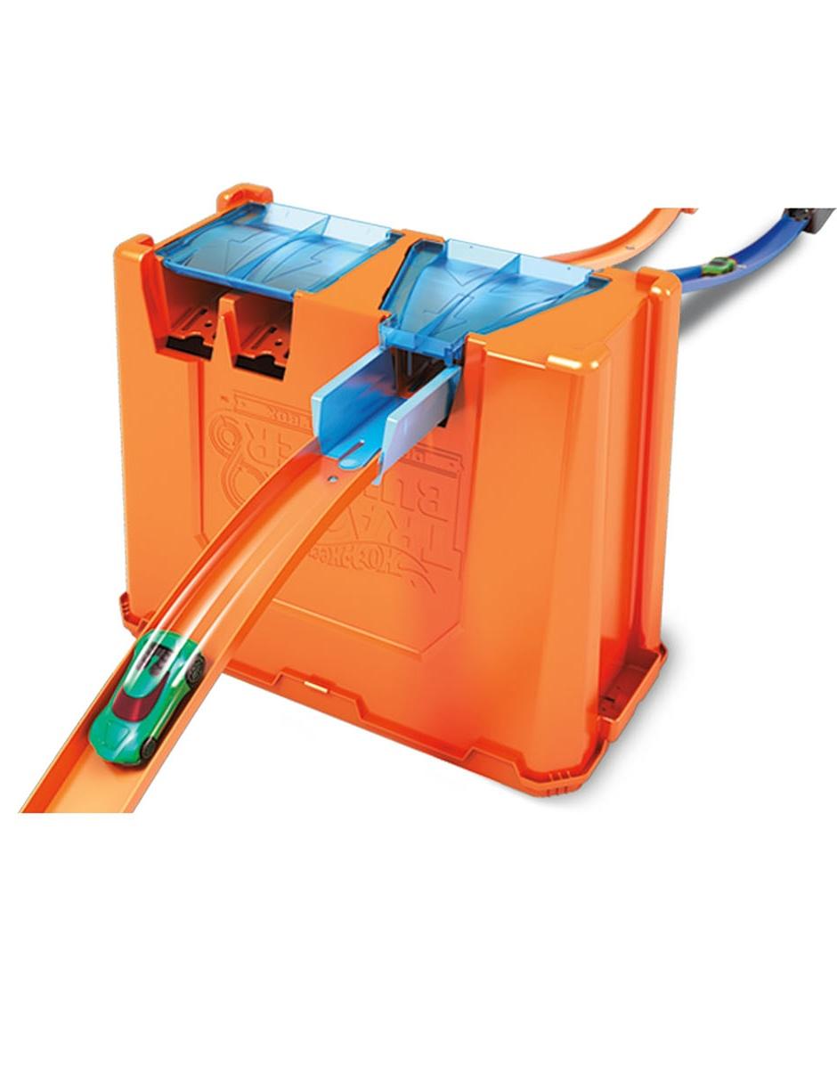 pista de carreras hot wheels track builder mega caja 3 en 1