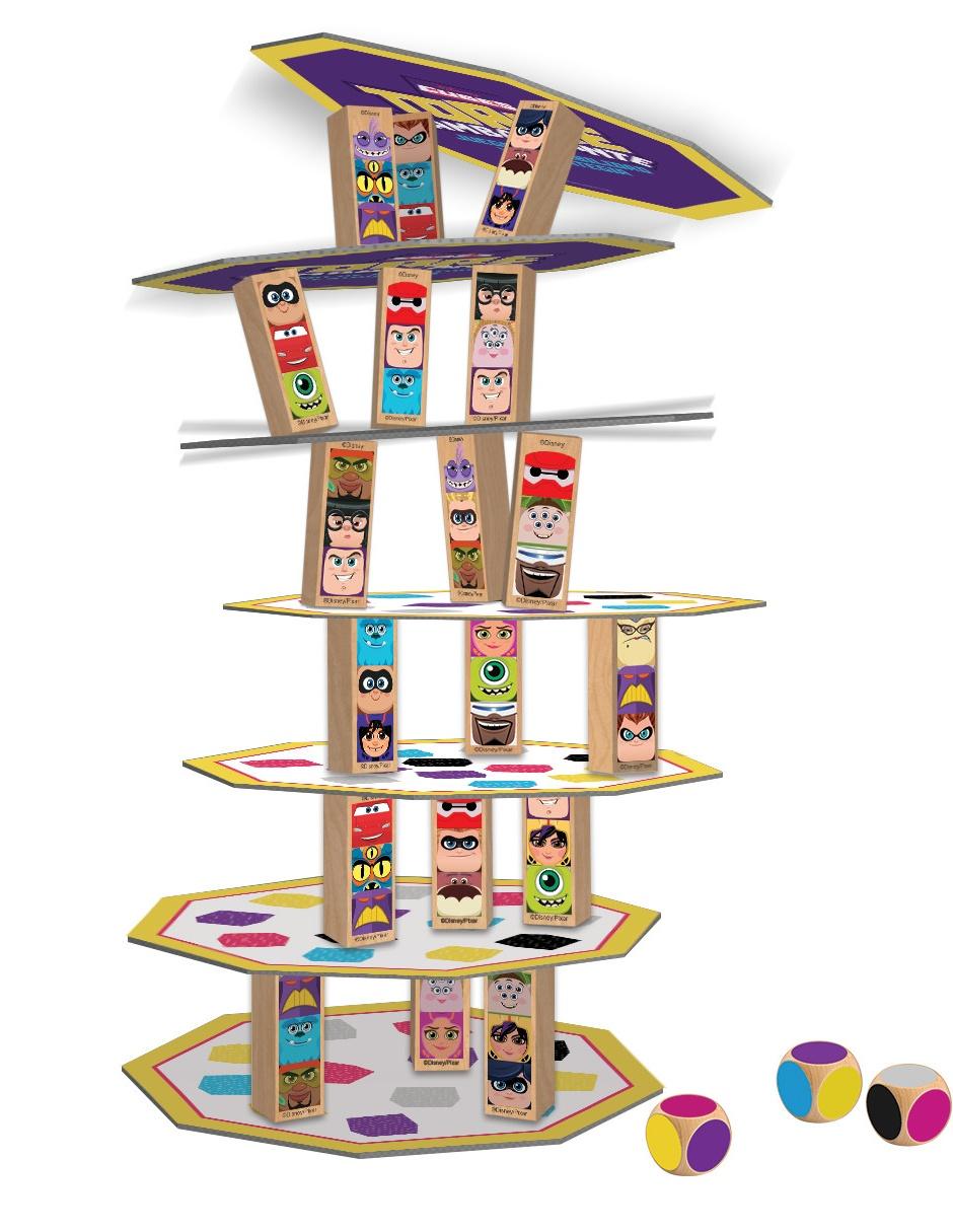 Torre Tambaleante Cubes Disney 3