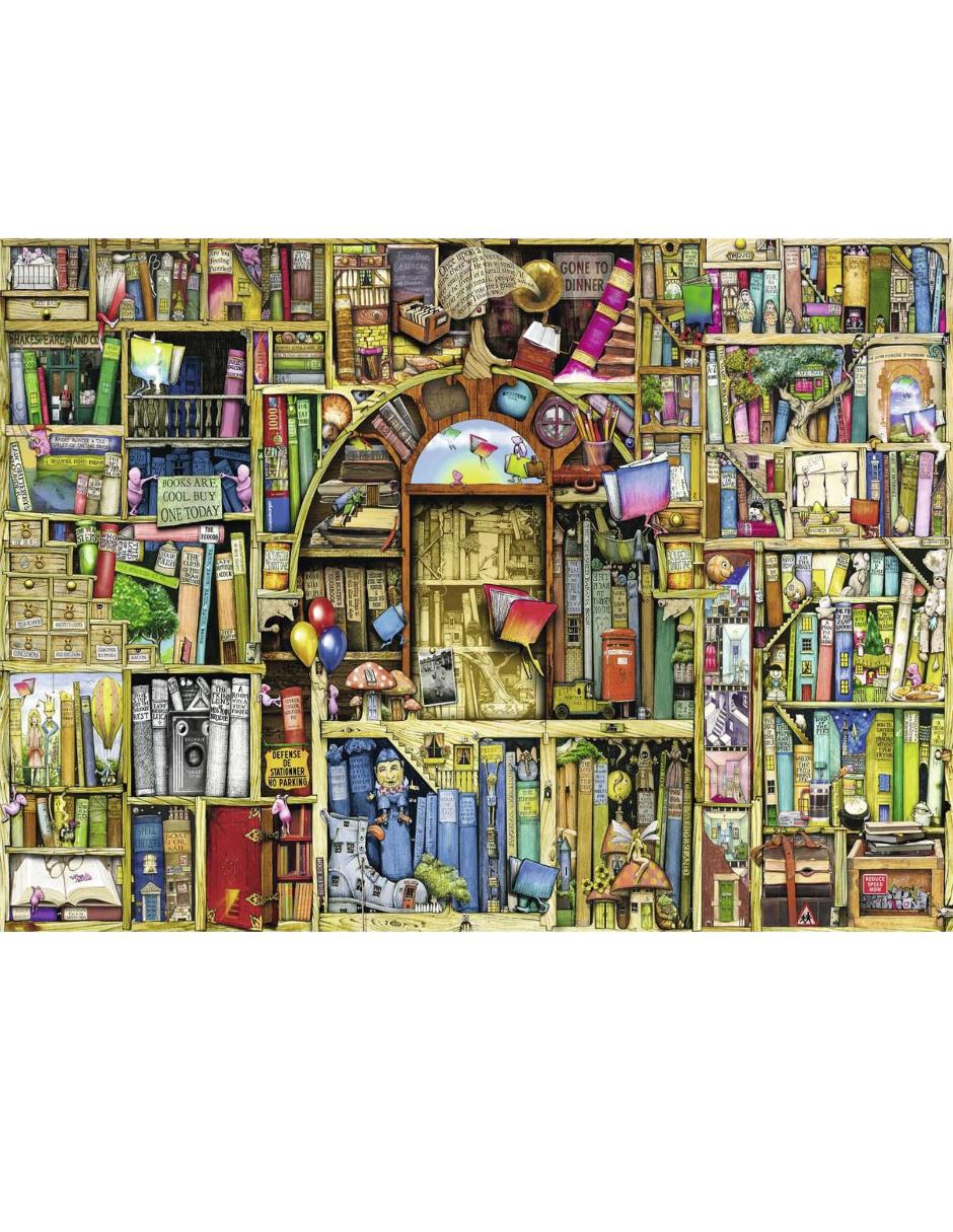 Rompecabezas Colin Thompson Biblioteca bizarra 1000 piezas 2