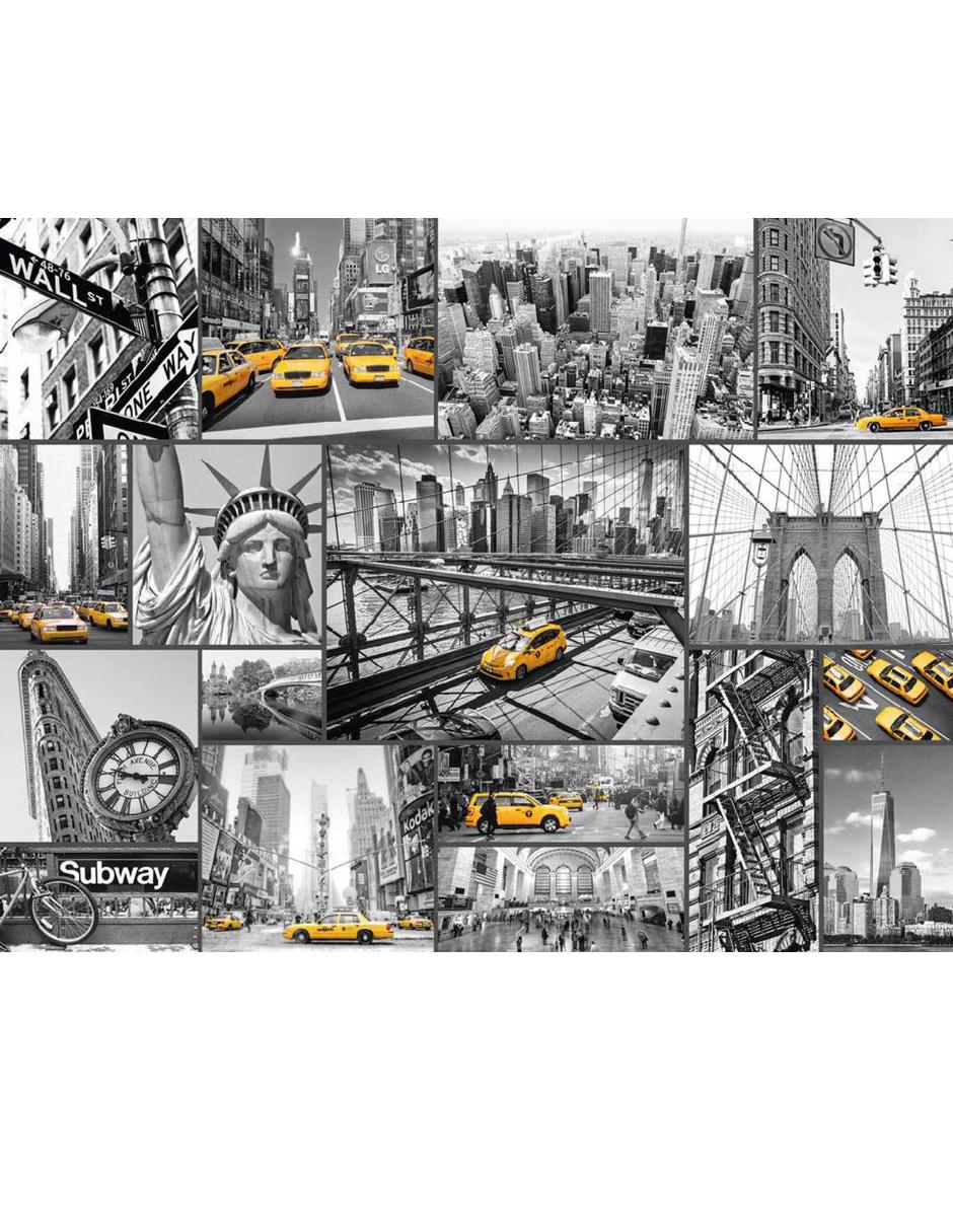 Rompecabezas Collage Taxis New York 1500 Piezas 2