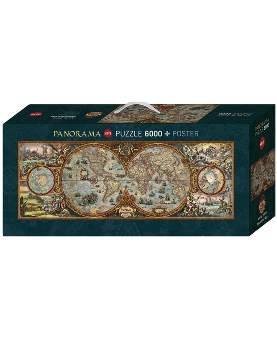 Rompecabezas Rajko Zigic: Mapa Panorámico 6000 Piezas + Póster Rompecabezas Rajko Zigic: Mapa Panorámico 6000 Piezas + Póster