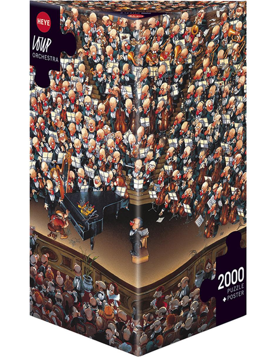 Rompecabezas Loup: La Orquesta 2000 Piezas Caja Triangular