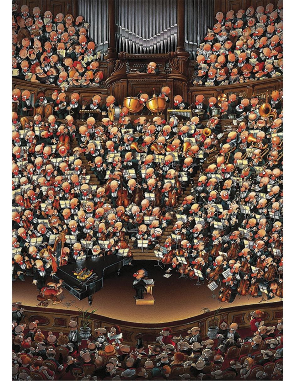Rompecabezas Loup: La Orquesta 2000 Piezas Caja Triangular 2