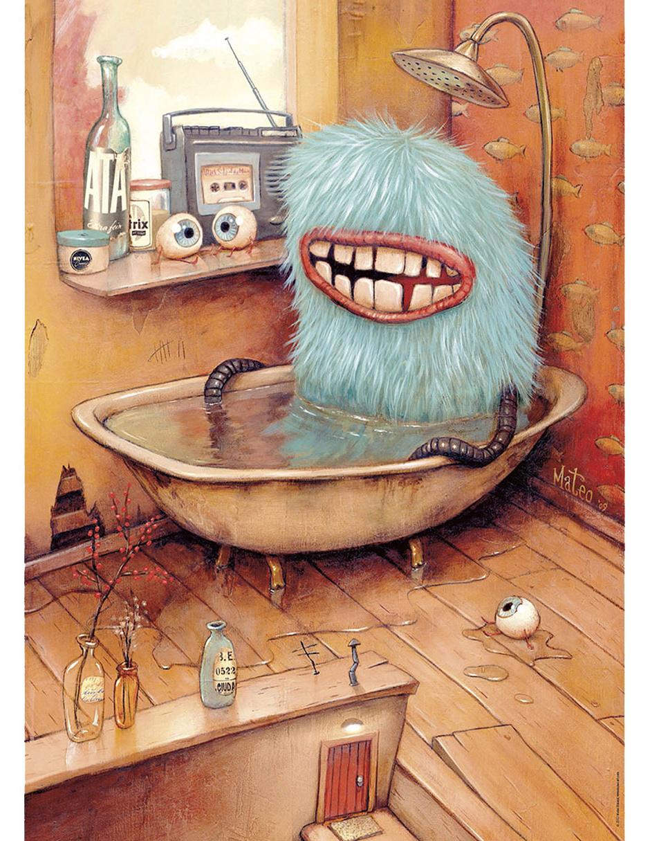 Rompecabezas Zozoville: Monstruo en la Tina 1000 Piezas 2