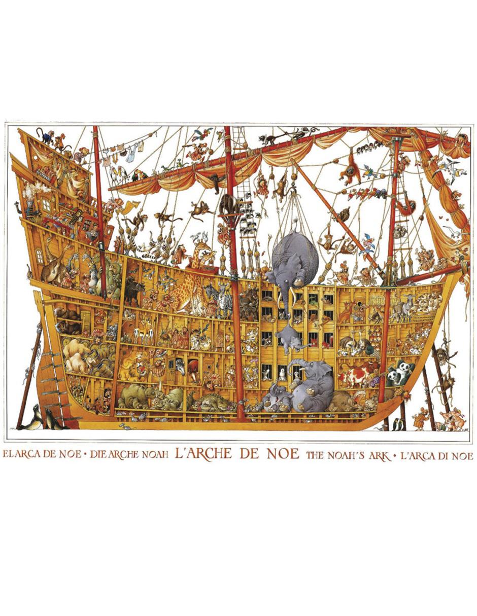Rompecabezas Loup: Arca de Noé 2000 Piezas Caja Triangular 2