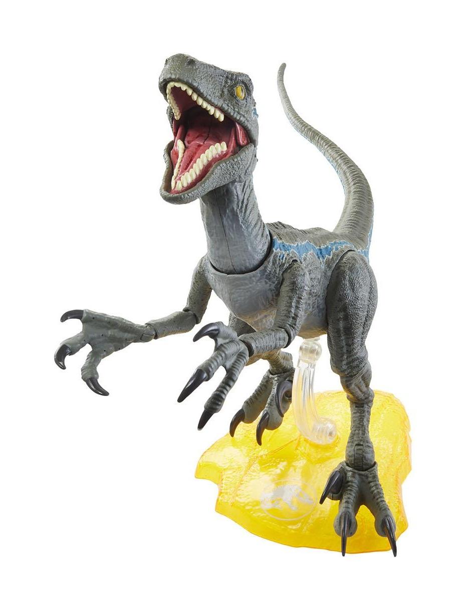 blue velociraptor juguete