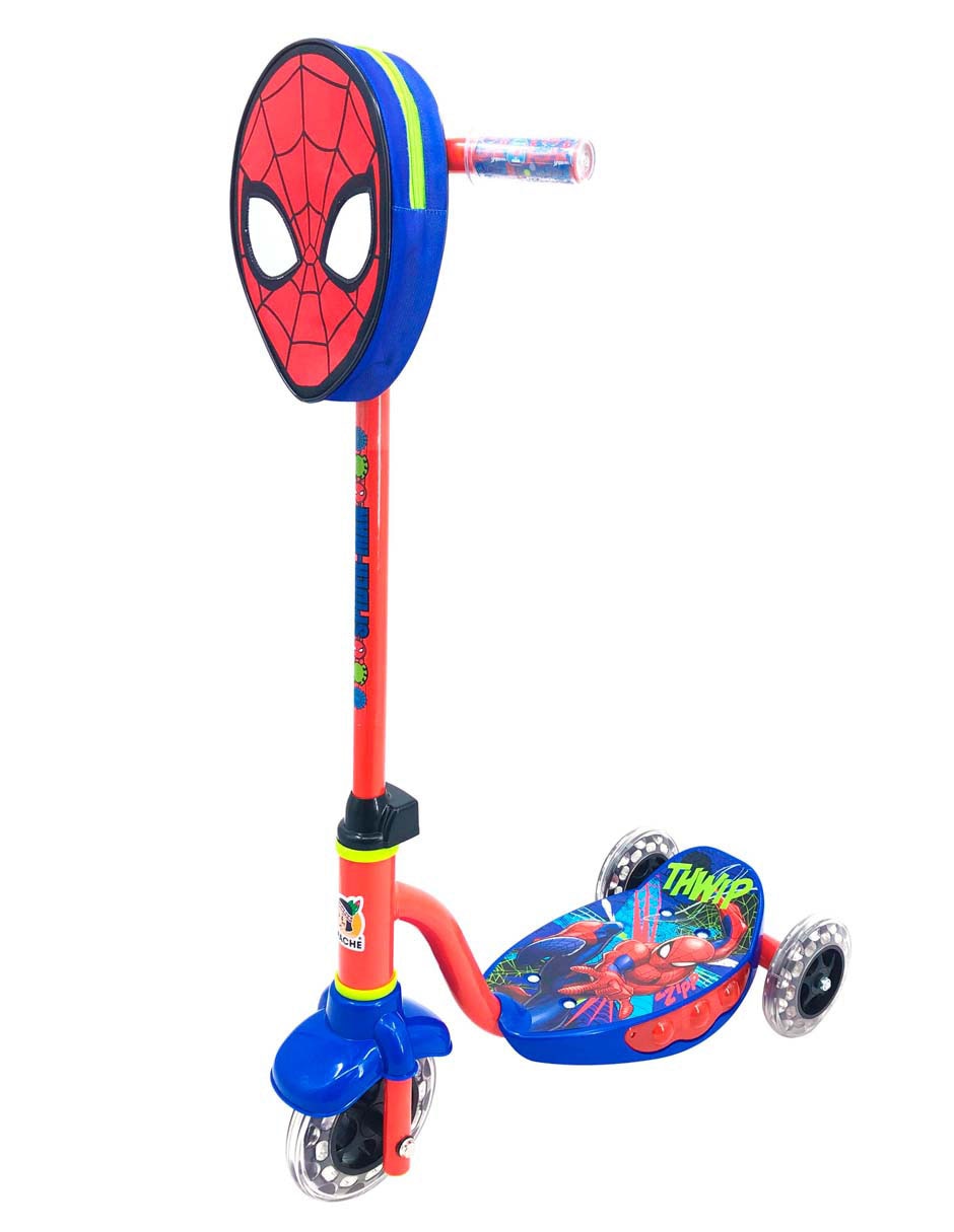 Scooter Infantil Spiderman Tres Llantas