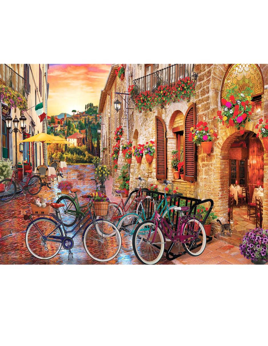 Rompecabezas David Maclean: Bicicletas en la toscana 1000 piezas 2