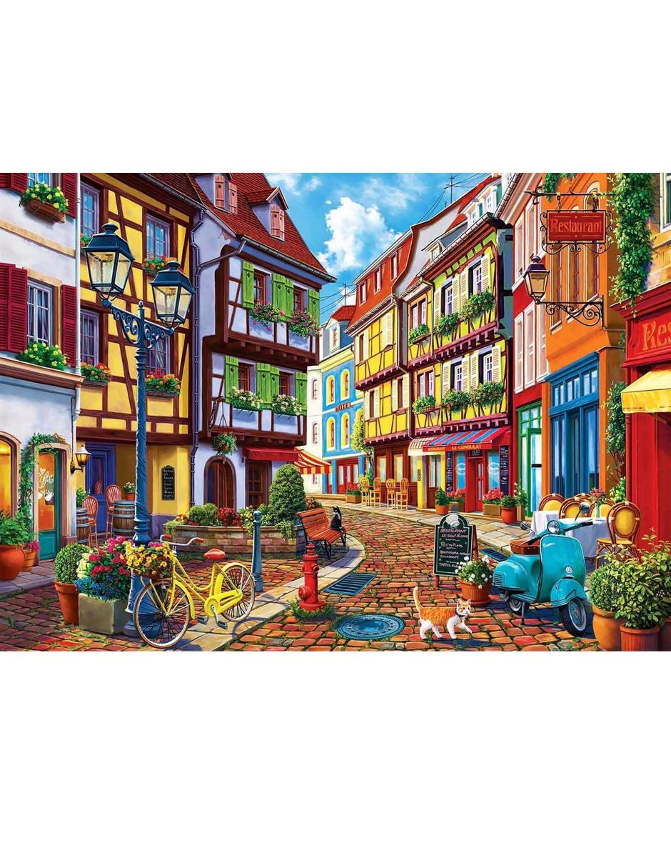 Rompecabezas Cobblestone Alley, Little Rock, Arkansas 500 piezas 2