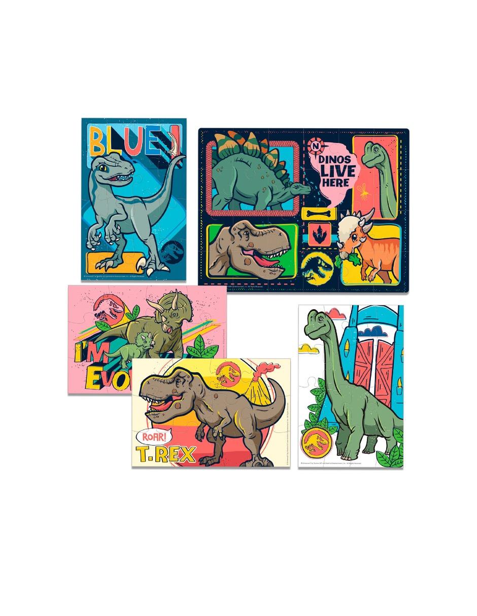Rompecabezas Dinosaurios prehistóricos 80 piezas