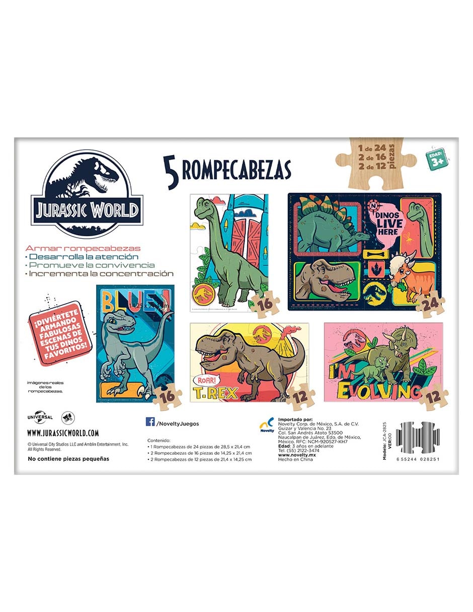 Rompecabezas Dinosaurios prehistóricos 80 piezas 3