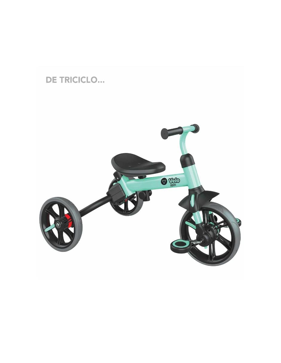 Triciclo Y-Velo Refresh 2.0 Flippa verde negro 3