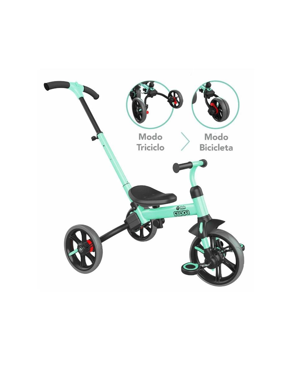 Triciclo Y-Velo Refresh 2.0 Flippa verde negro 4