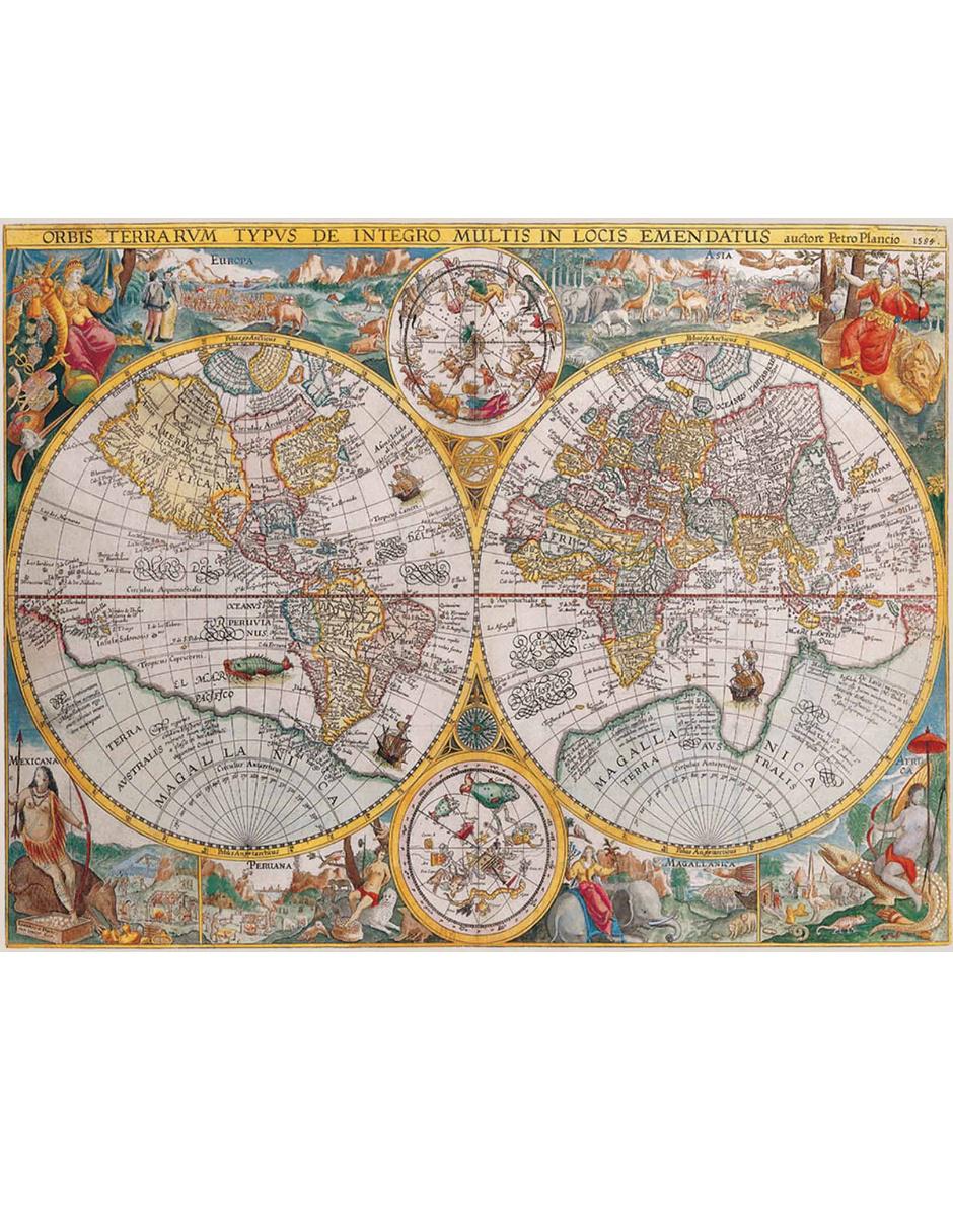 Rompecabezas Mapa Histórico 1500 piezas 2