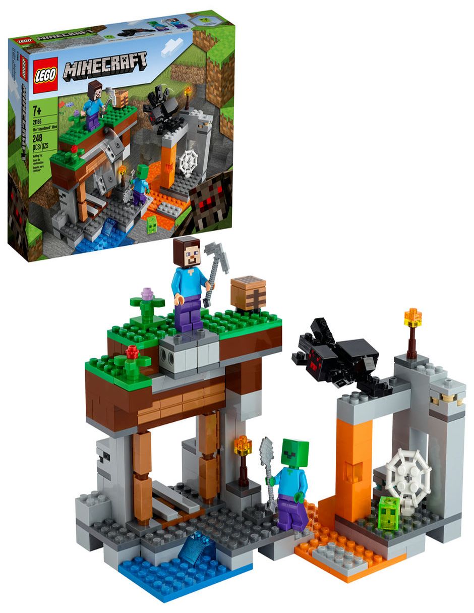 Dibuja una imagen falta de aliento atleta Set construcción Lego La Mina Abandonada Minecraft con 248 piezas |  Liverpool.com.mx
