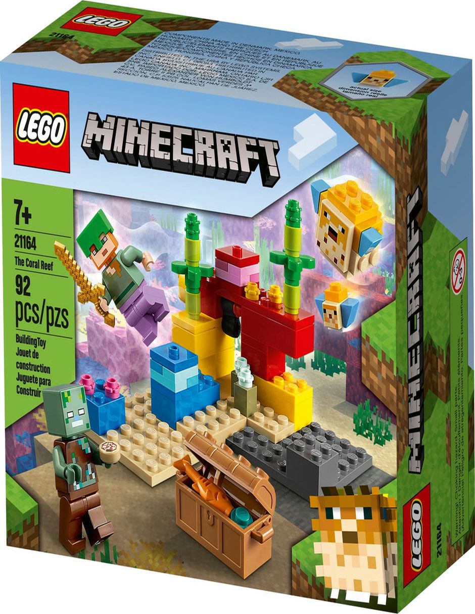 Kit de Construcción Lego Minecraft El Arrecife de Coral
