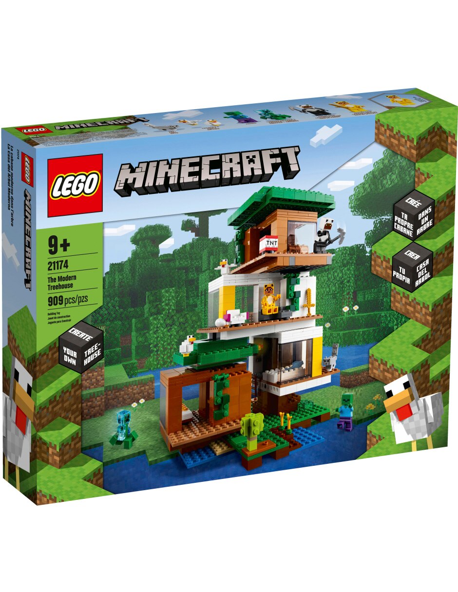 Enfatizar pollo Sumergido Set de Construcción Lego La Casa del Arbol Moderna de Minecraft con 909  piezas | Liverpool.com.mx