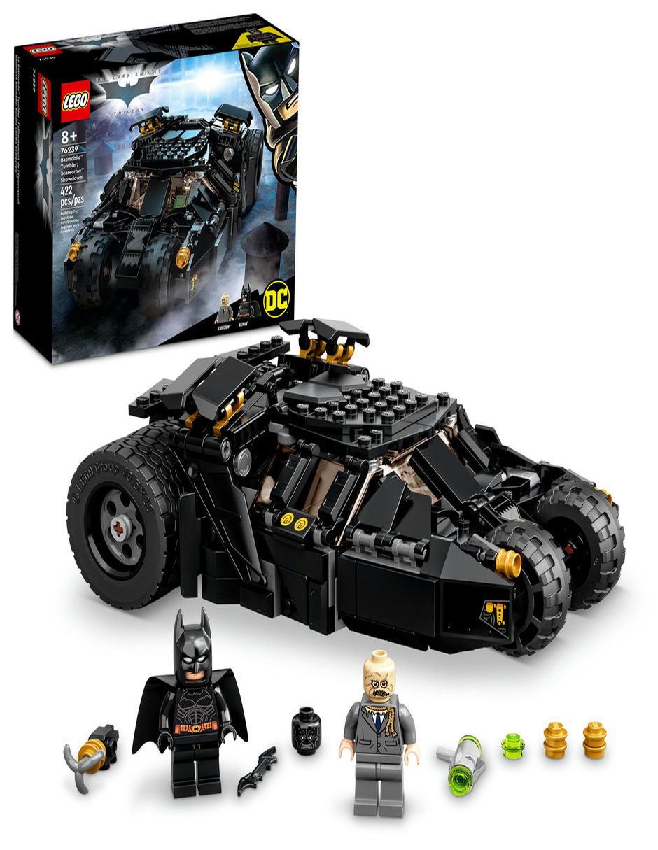 Set de construcción Lego Batimóvil Blindado: Batalla contra Scarecrow de  Batman con 422 piezas 