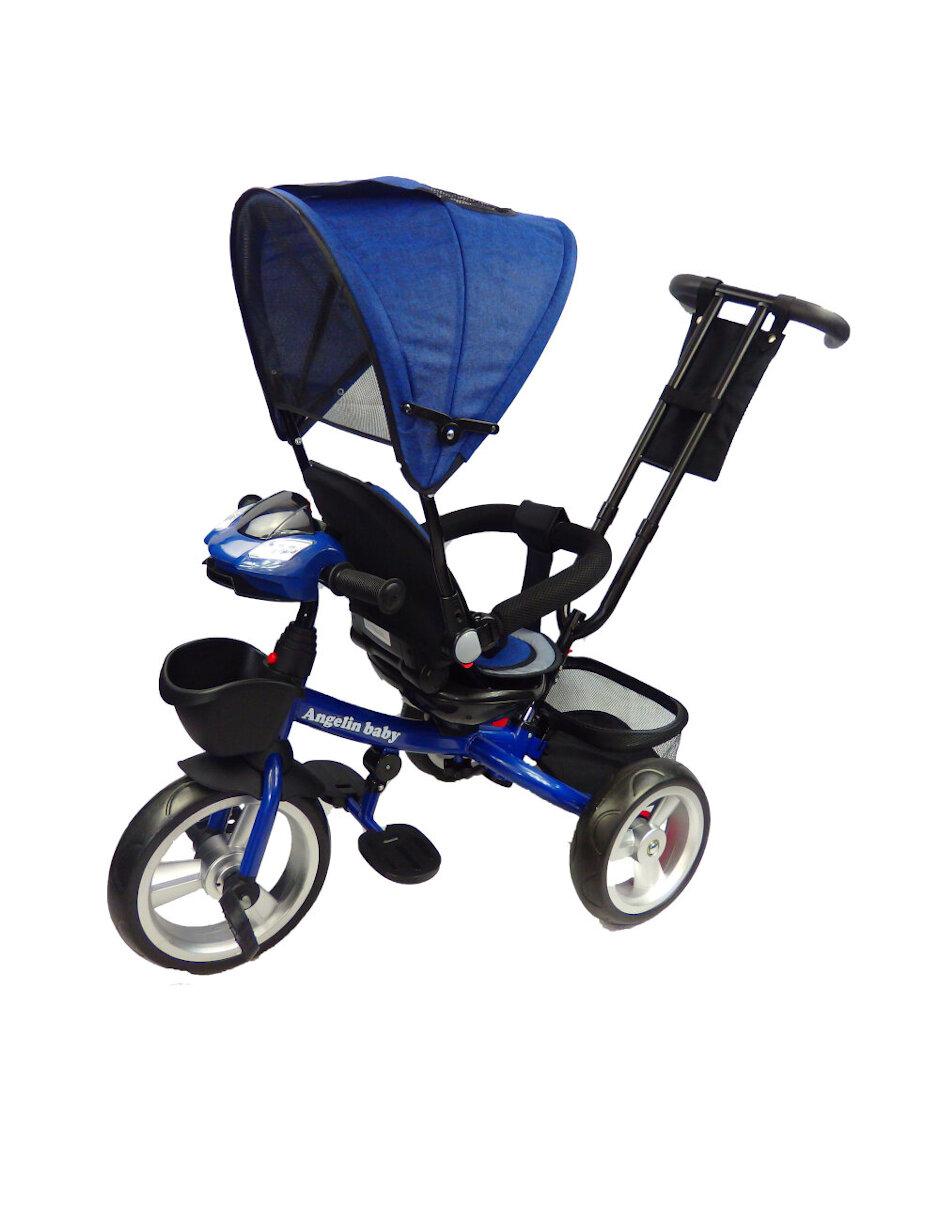 Triciclo para niño y niña con asiento giratorio a 360 Luz y Sonido 3