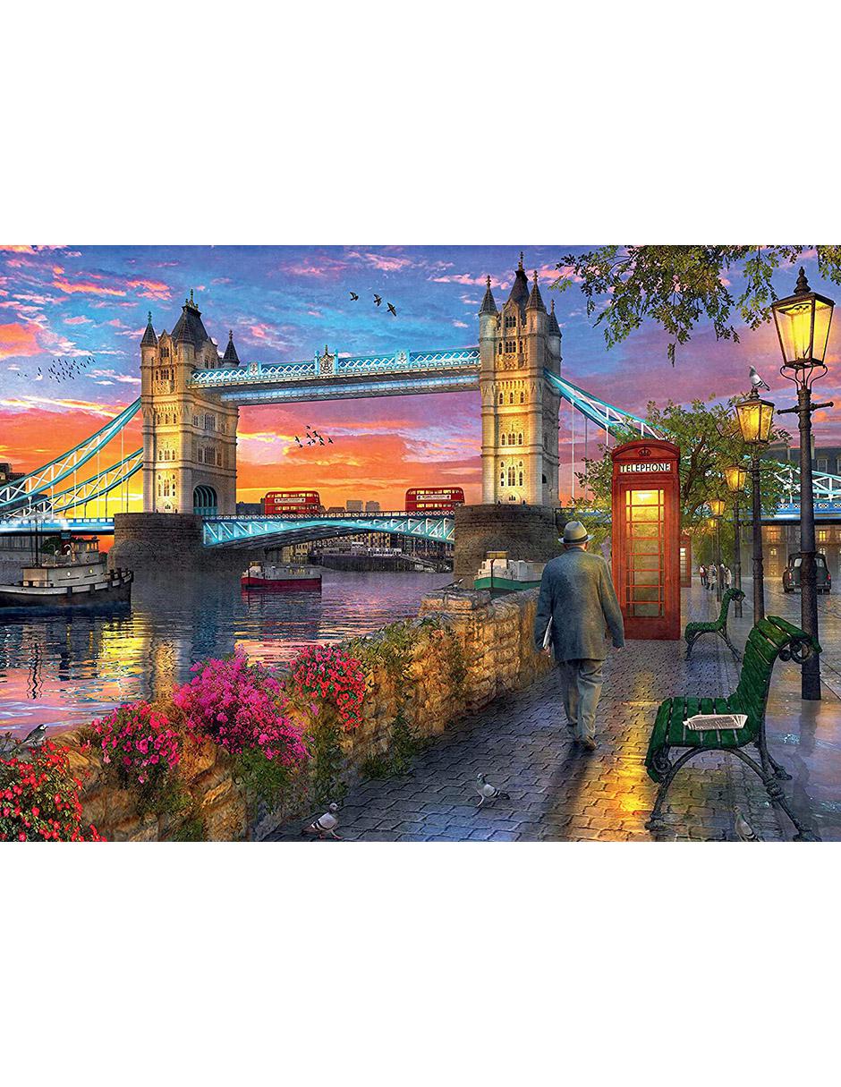 Rompecabezas Puente De Londres Al Atardecer 1000 Piezas 2