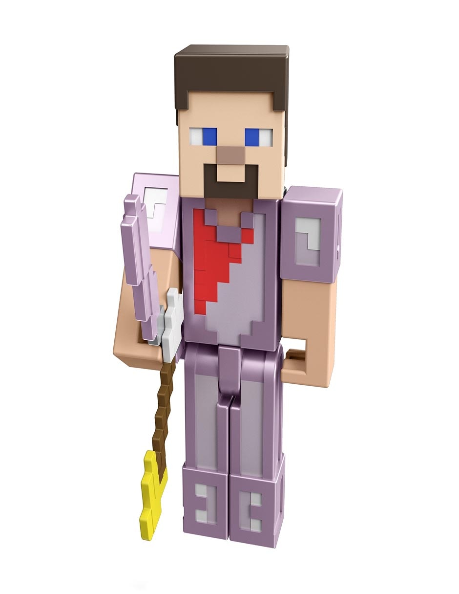 Figura de acción articulada Minecraft collectors con luz y sonido 2