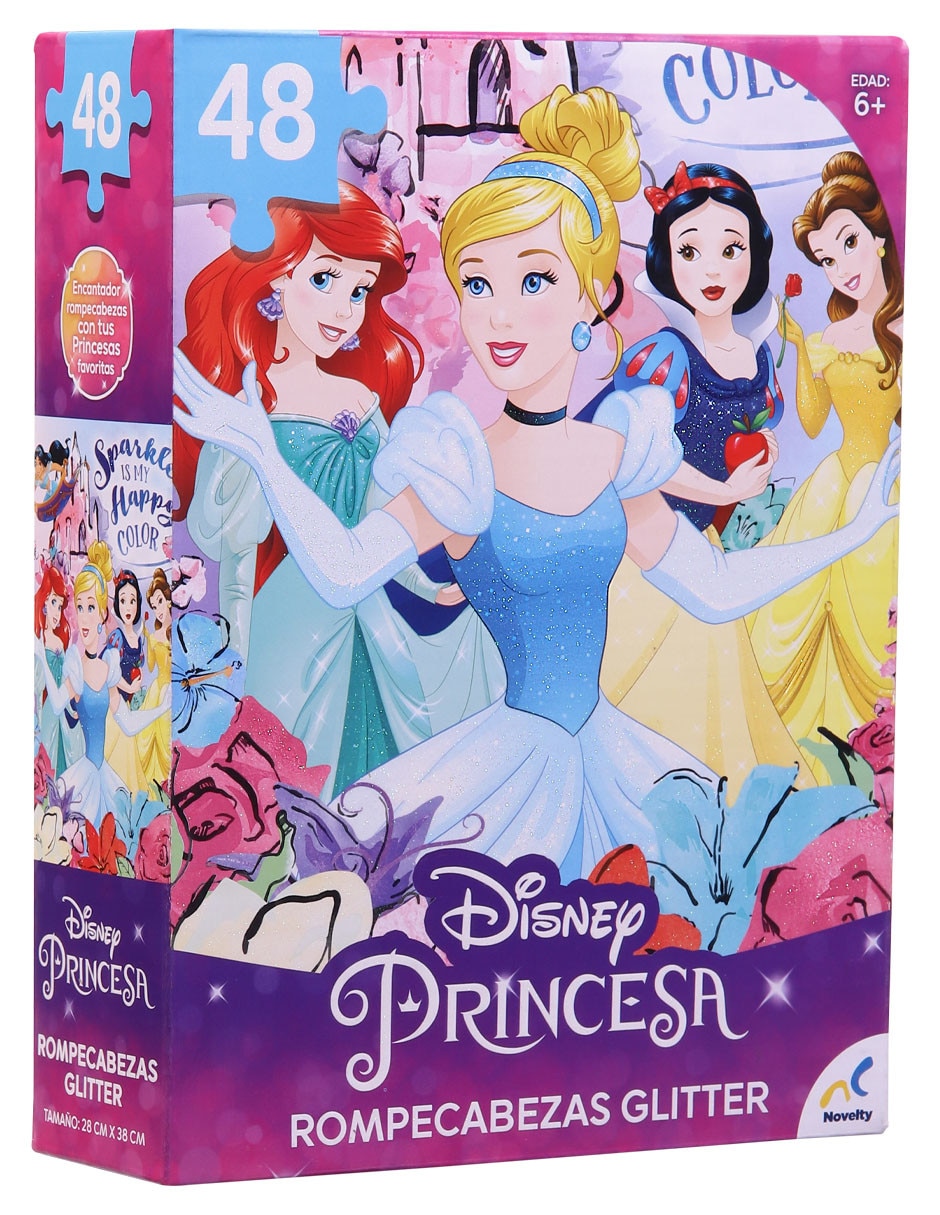 Como Danubio Gángster Rompecabezas Glitter Princesas Novelty Disney | Liverpool.com.mx