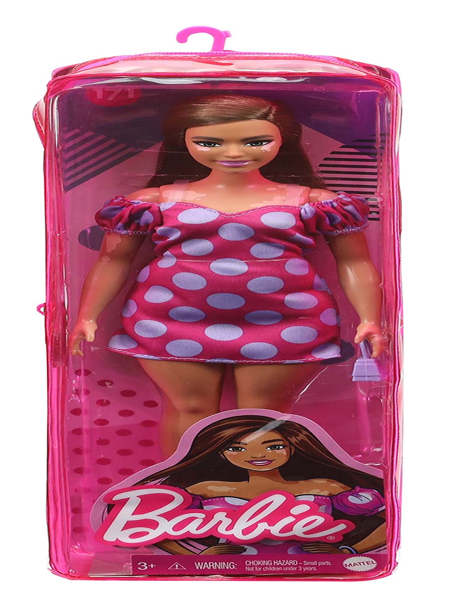 Muñeca Fashionista Vitiligo con Vestido de Lunares 6