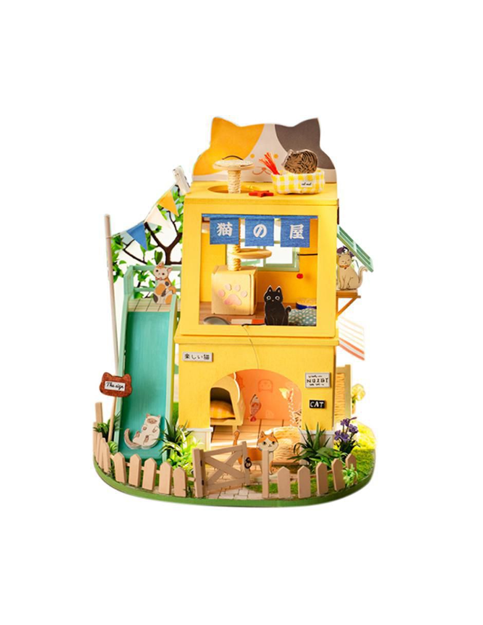 3D Casa Miniatura Gato Robotime | Liverpool.com.mx