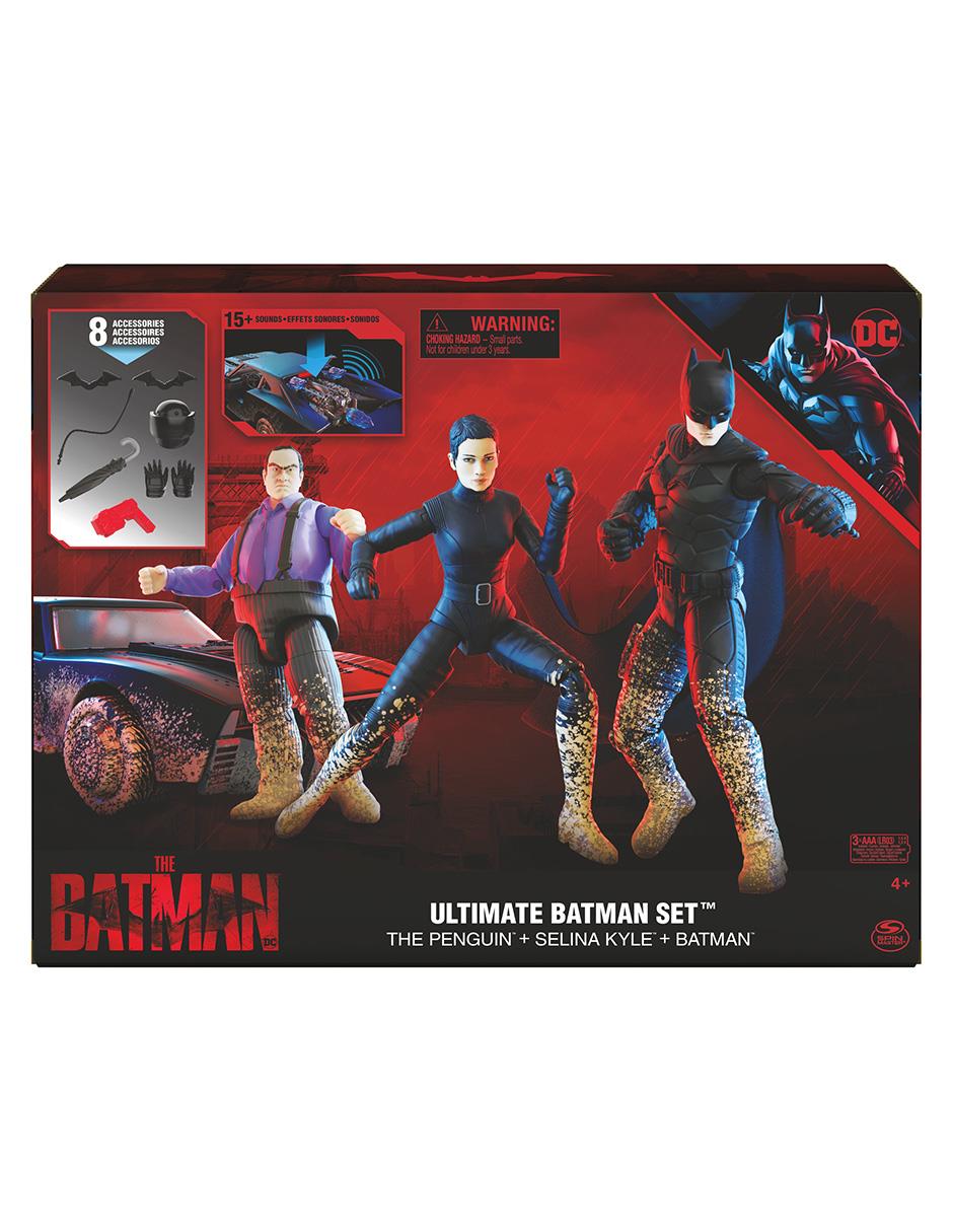 Set figuras Batman Spin Master con luz y sonido articulado DC Comics