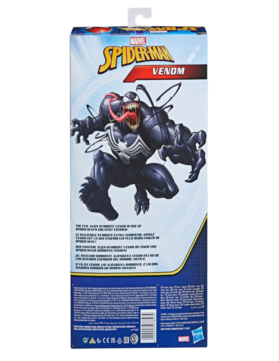 Figura de acción Marvel: Venom titan hero Spider-Man 4