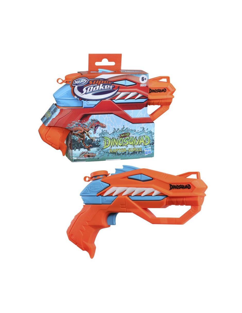 Lanzador de agua Super Soaker Dinosquad Raptor-Surge 3